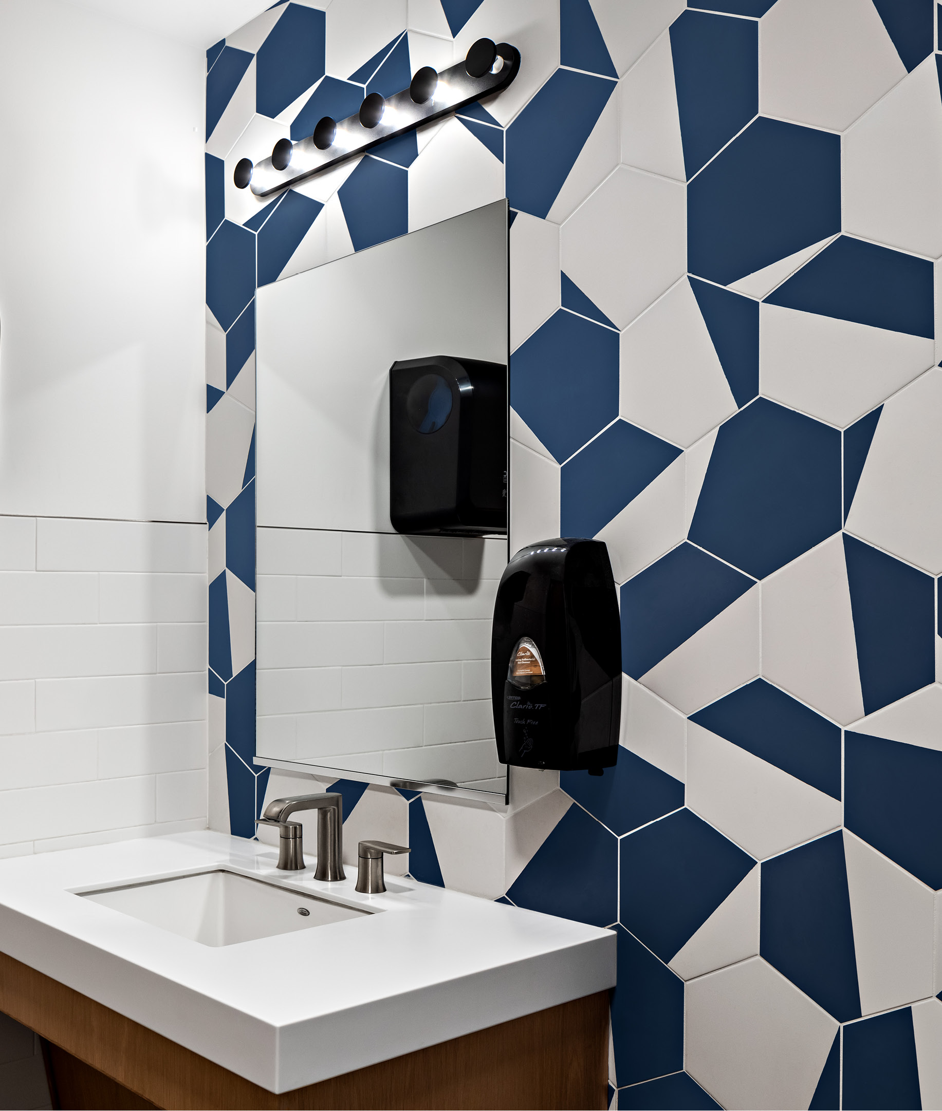 cropped photo bathroom blue